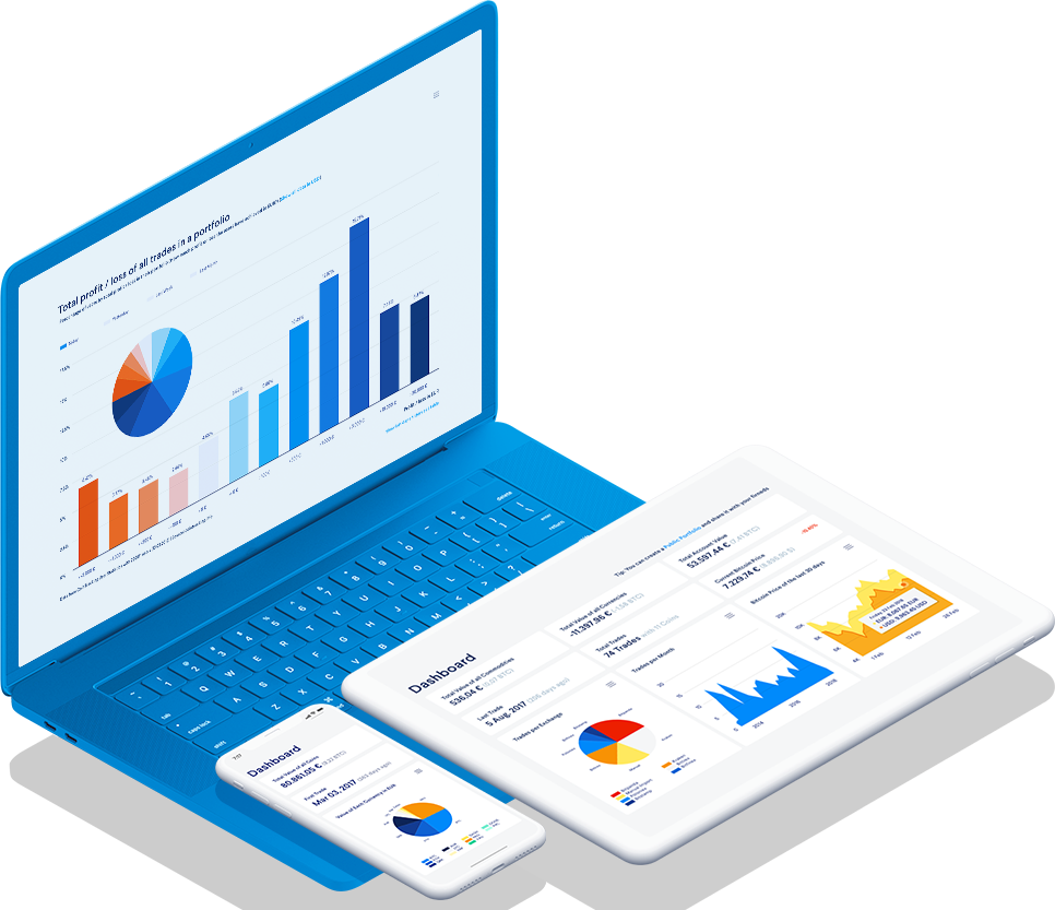 CoinTracking Steuersoftware für PC, Tablet und Handy