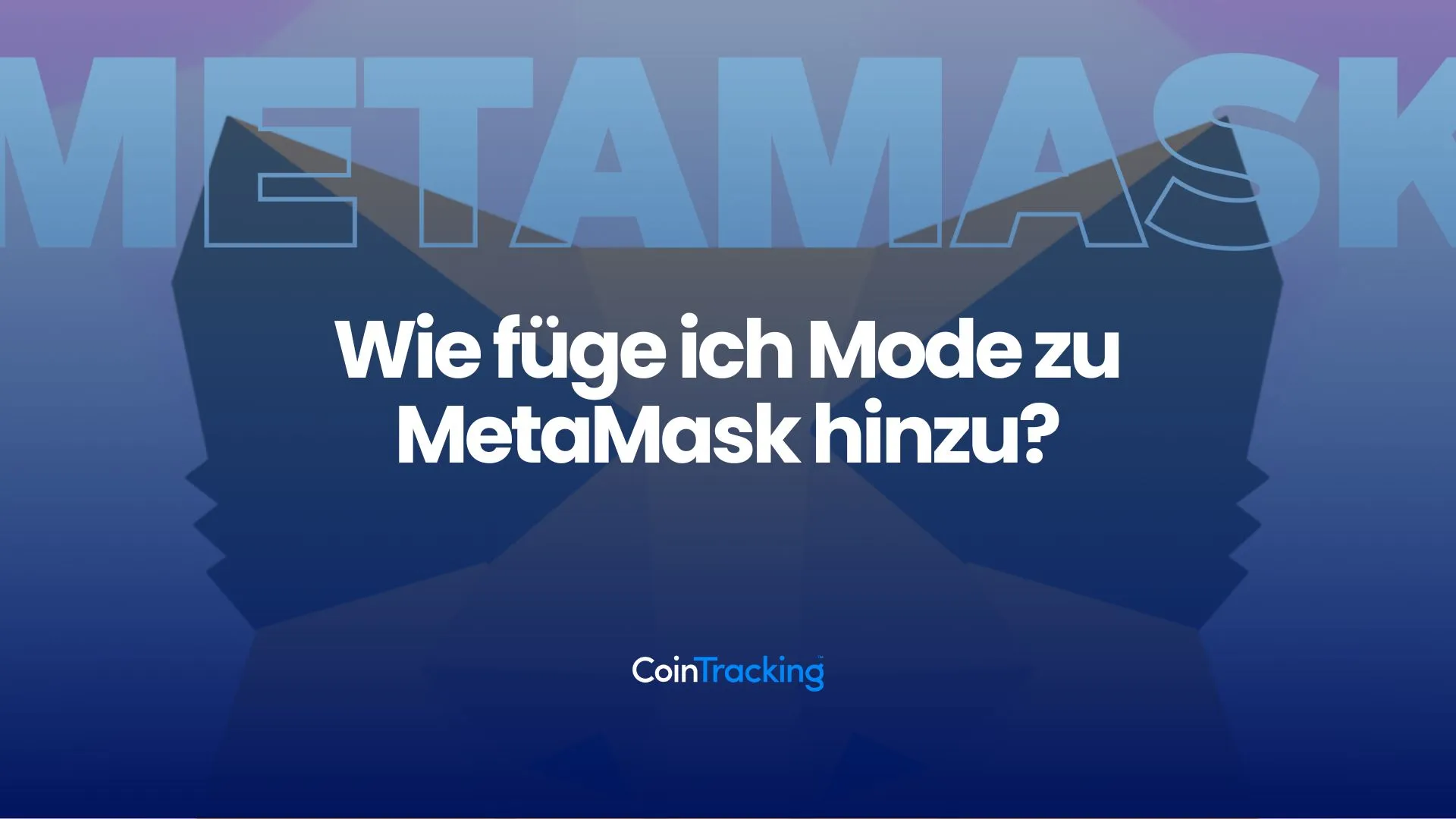 Wie füge ich Mode zu MetaMask hinzu?