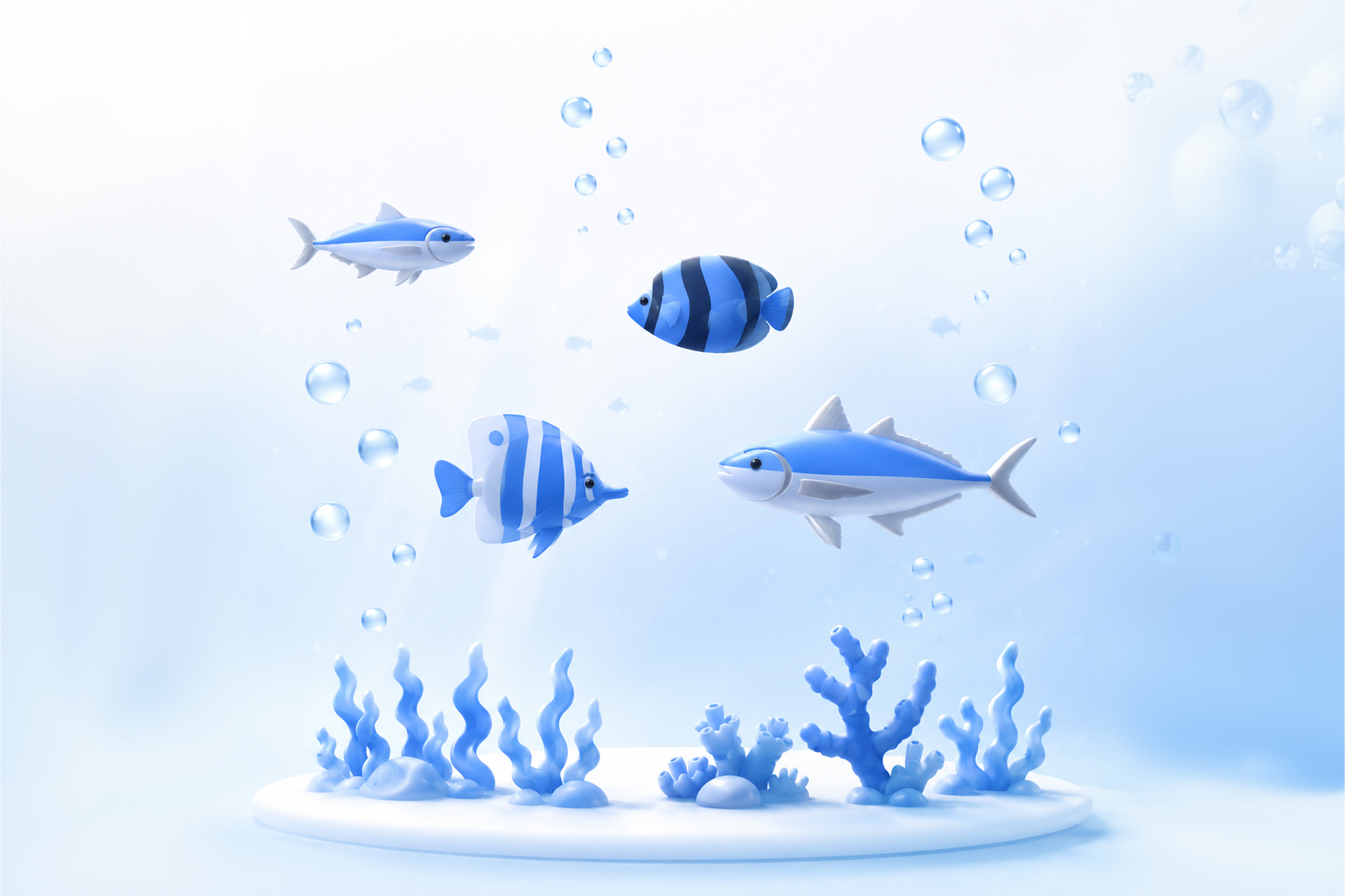 Tropical Fish — 3D Illustration