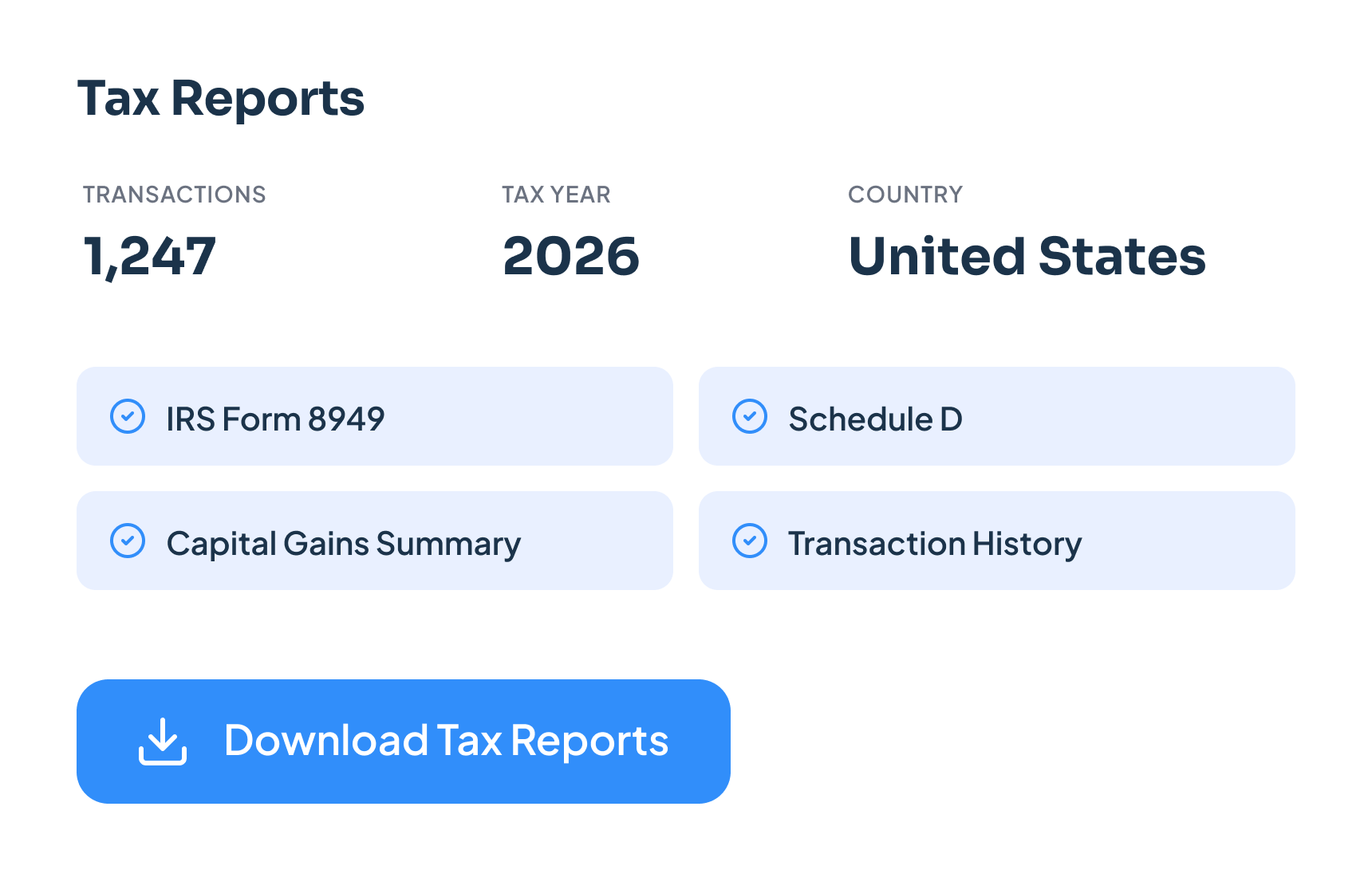 Tax Reports